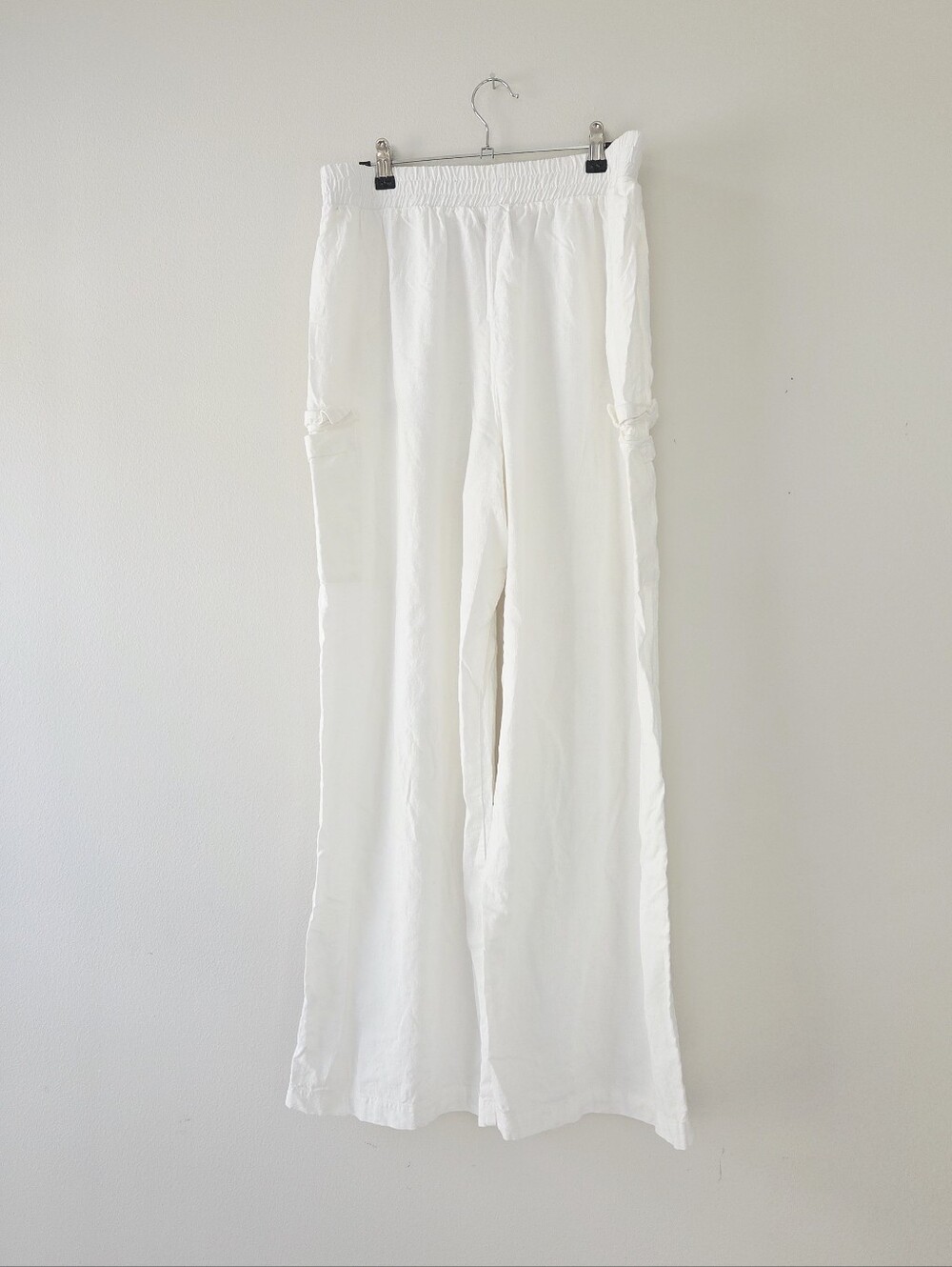 Show Me Your Mumu Women's Coast Cargo Pants White Resort Vacay XL - Picture 4 of 7